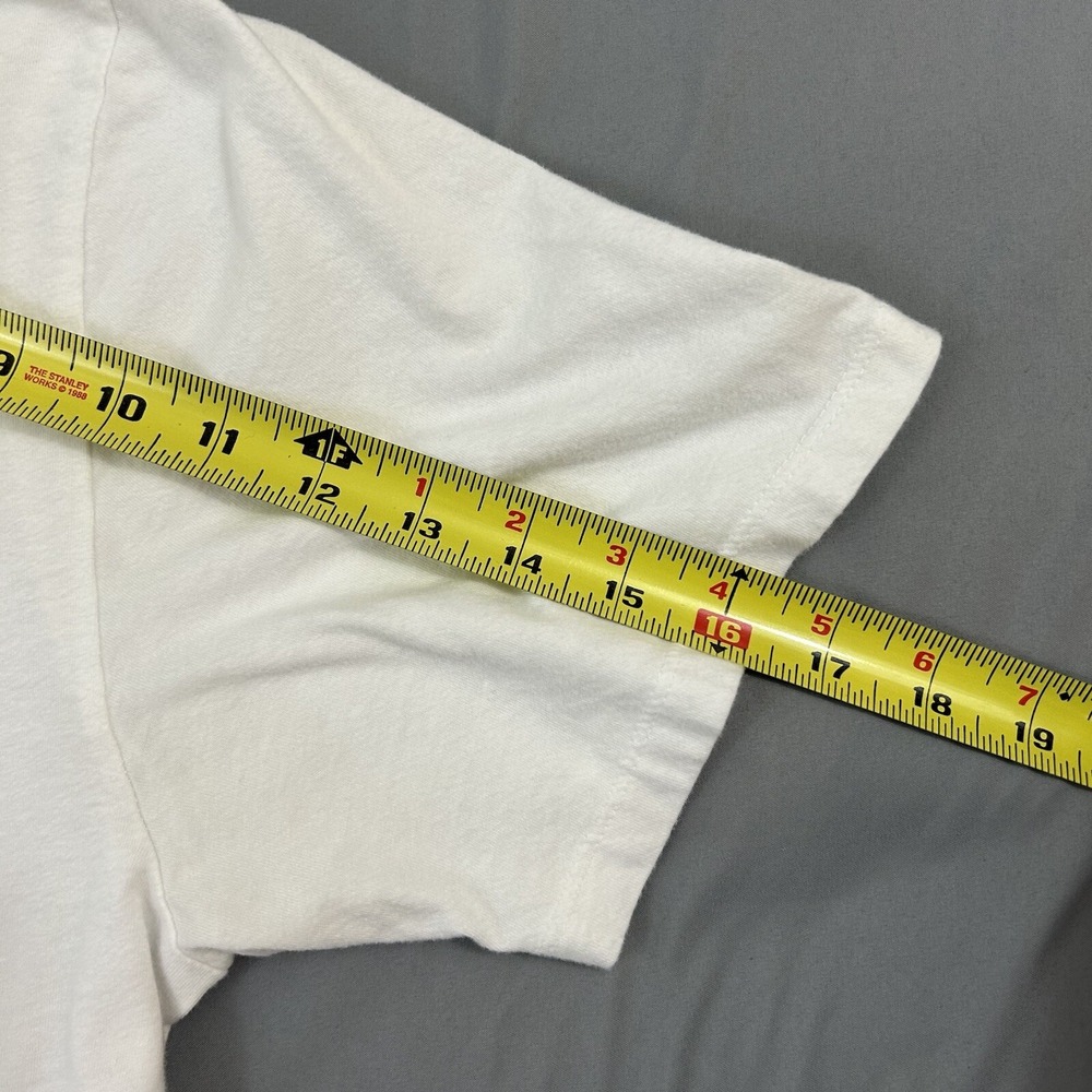 True Religion T-Shirt Men's White Large Cotton Graphic Print Short Sleeve Stack - Picture 10 of 11